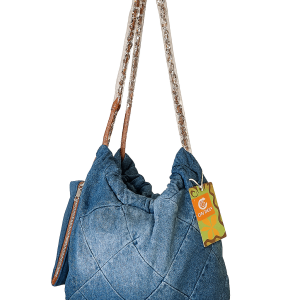 Дънкова чанта тип торба